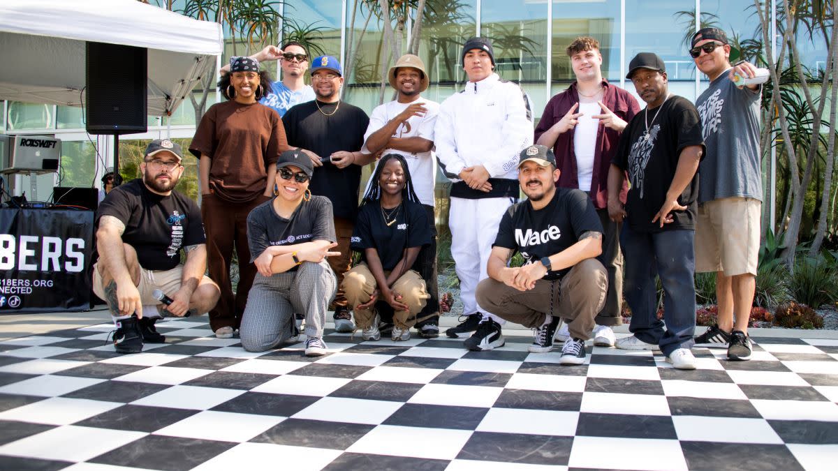 CIPHER community gathers outdoors to celebrate hip hop culture and creative expression.