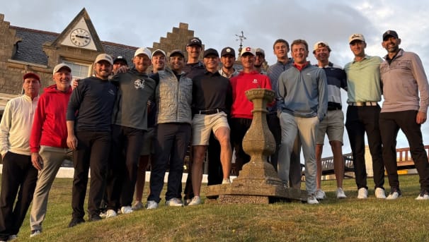 Photo of Men's Golf Team in Scottland