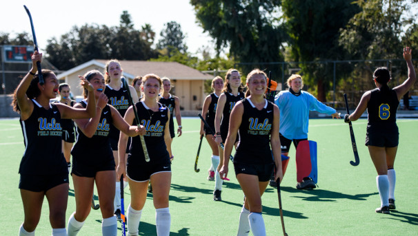 UCLA women's field hockey team after game