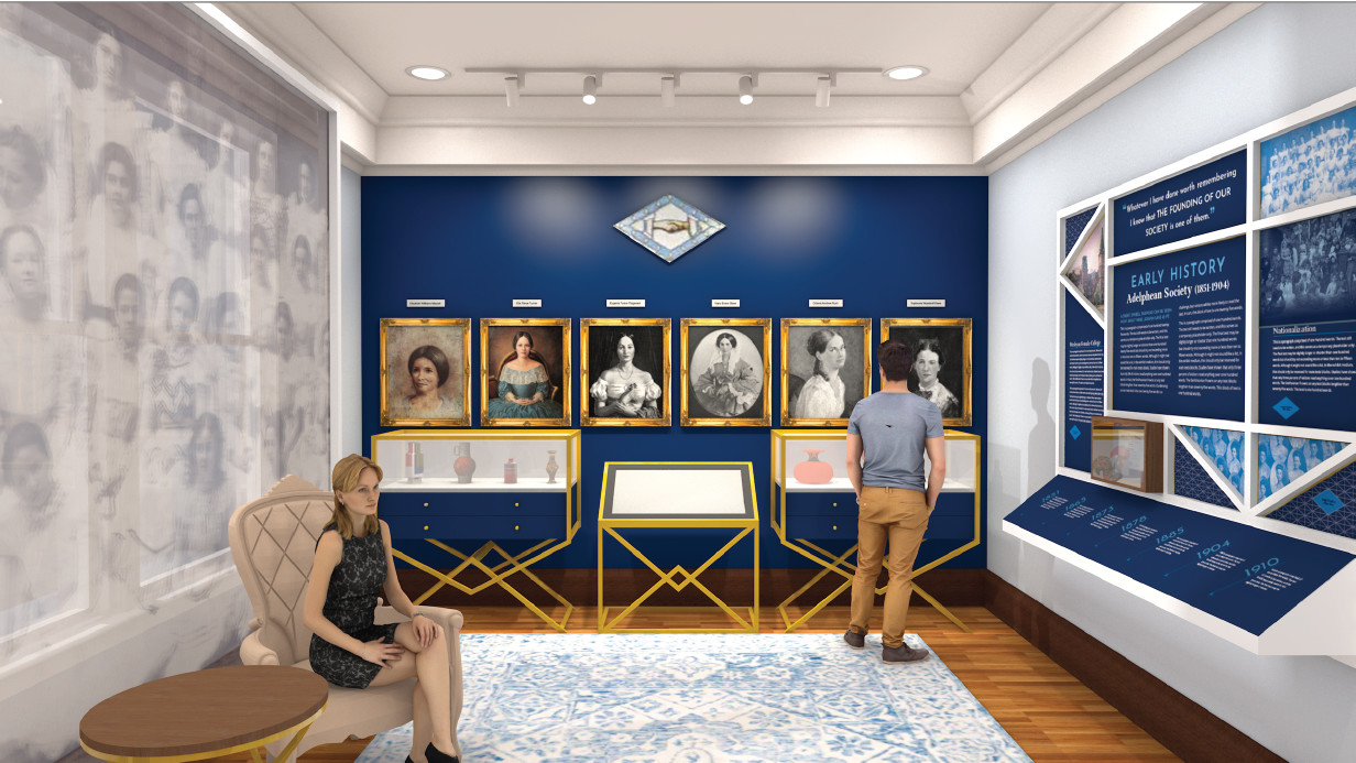 Memorial Headquarters - Renovated Adelphean Gallery (Rendering)