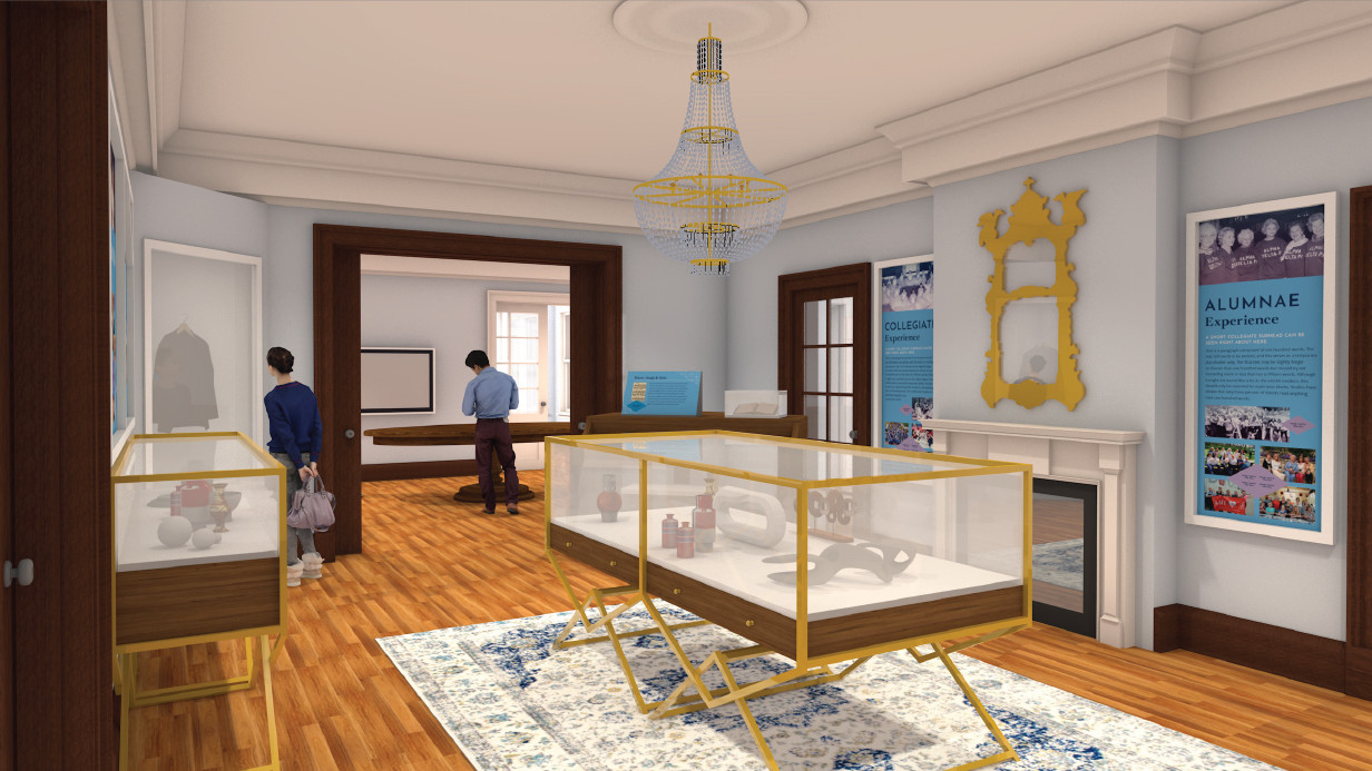 Memorial Headquarters - Renovated Parlor (Rendering)