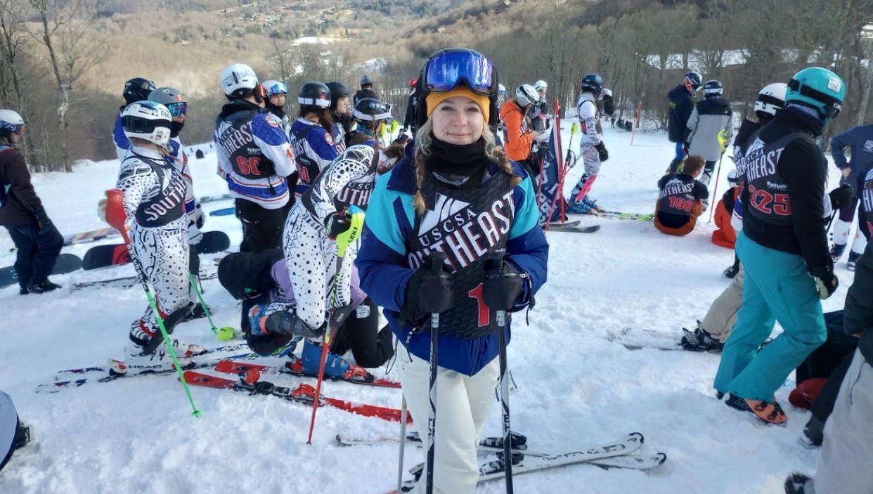 At the mountain top, race ready!