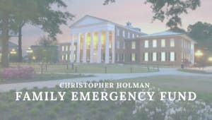 Christopher Holman Family Emergency Fund