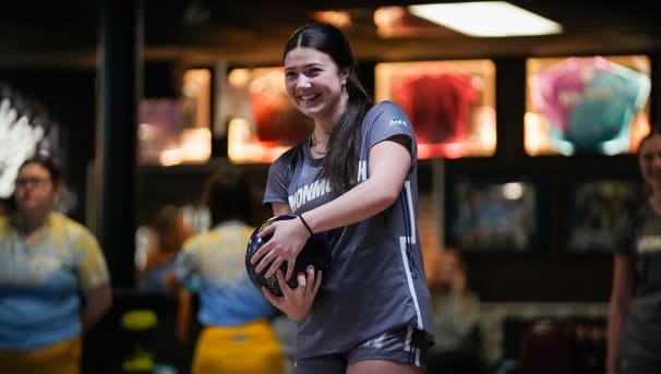 Monmouth Bowling Student-Athlete During Match