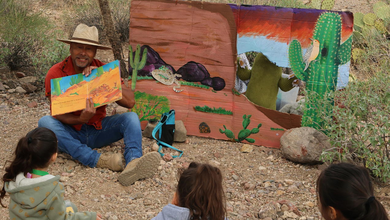 Educator, Ed, Reading to PreK Students in the Wash