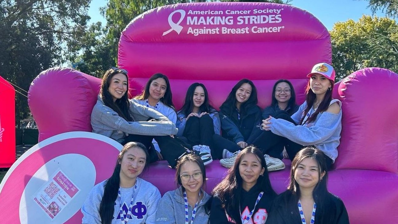 alpha Kappa Delta Phi’s national philanthropy is Breast Cancer Awareness
