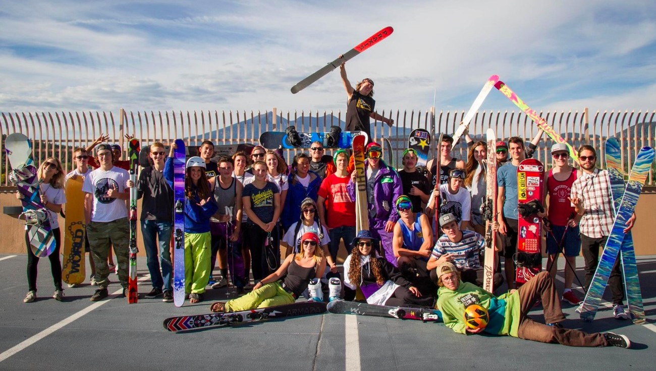 Club together with the San Francisco peaks in the background