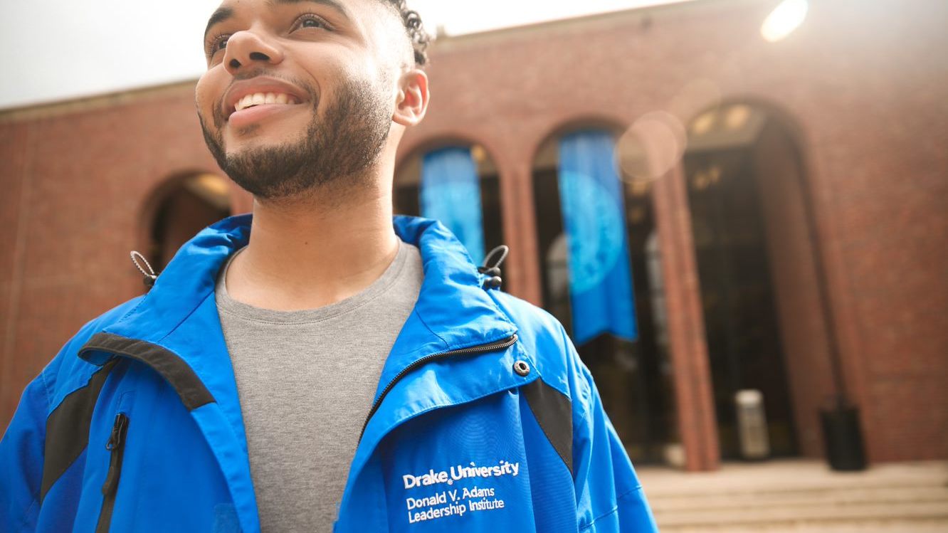 DVALI blue jacket close up