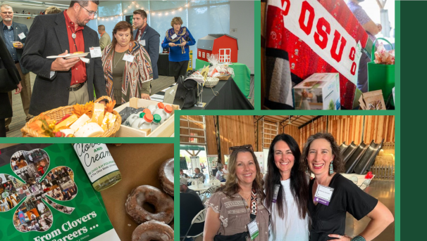 Collage of four photos with tons of people enjoying the 4H Celebration of Youth event