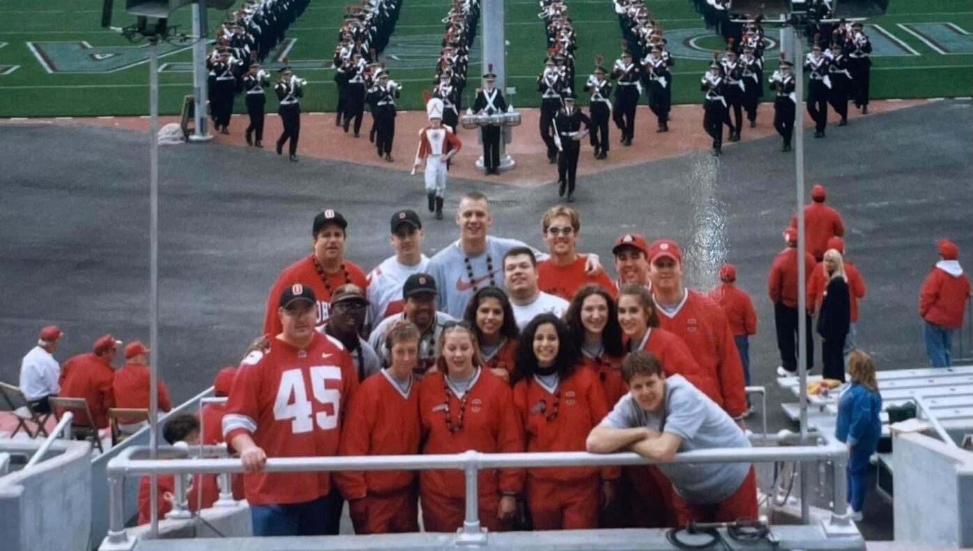 Andy with the Block O board in the Shoe!