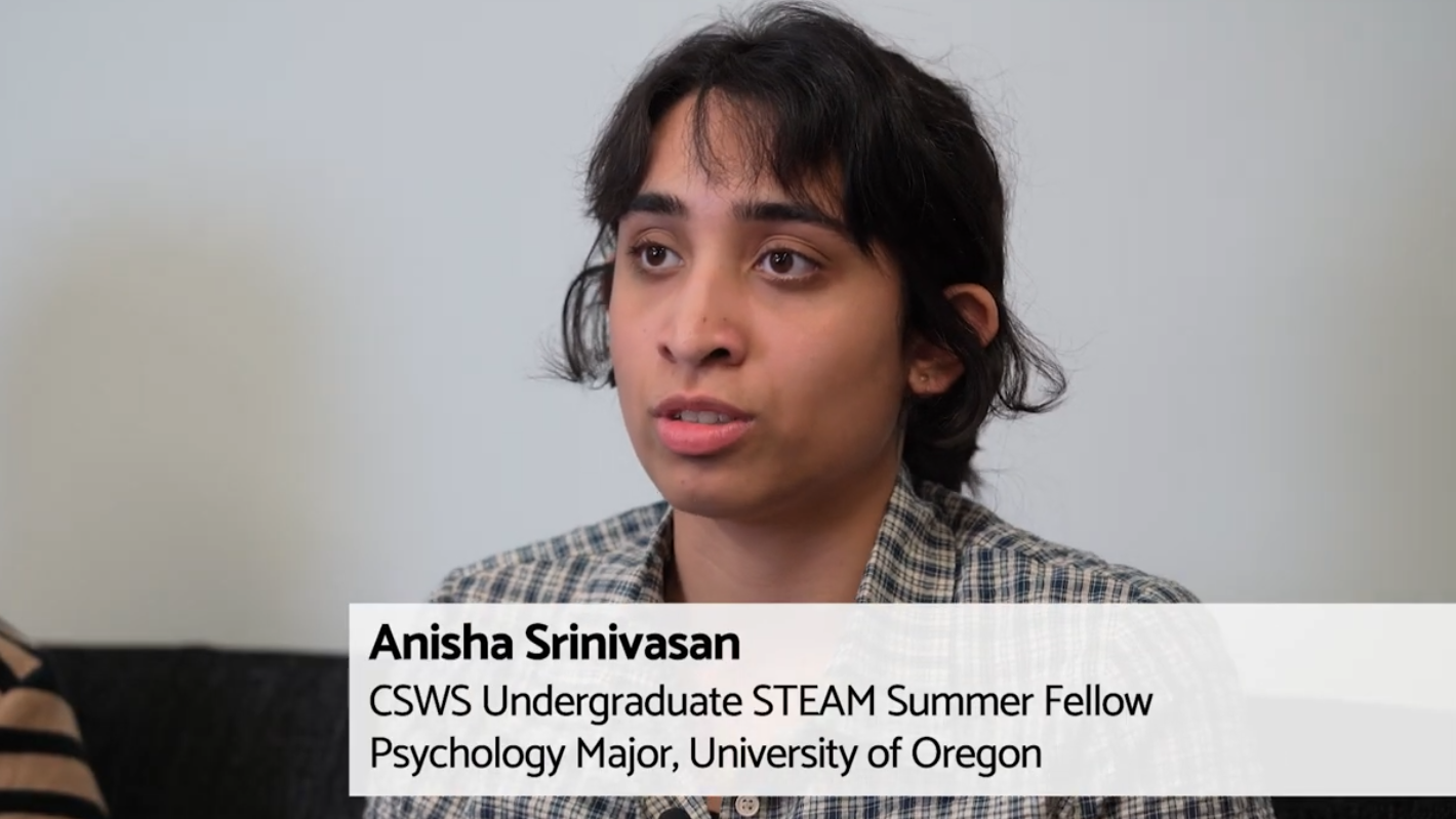Anisha's project explored the intersection of race and gender in memory biases.