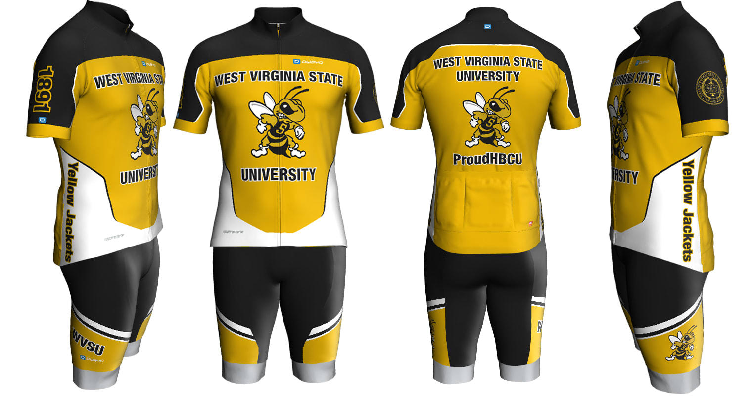 WVSU Alumni Relations Officially Licensed WVSU Custom Cycling Apparel
