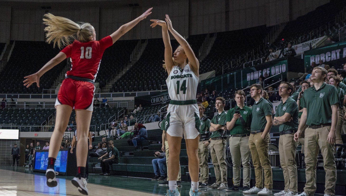 #14 Kate Dennis Throws up a 3-Point Shot against Ball State, 2022-23 Season