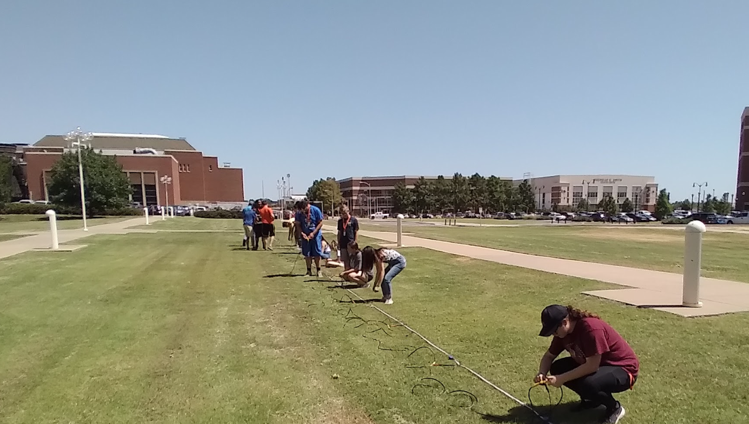 High School Students Learning Geophysics!