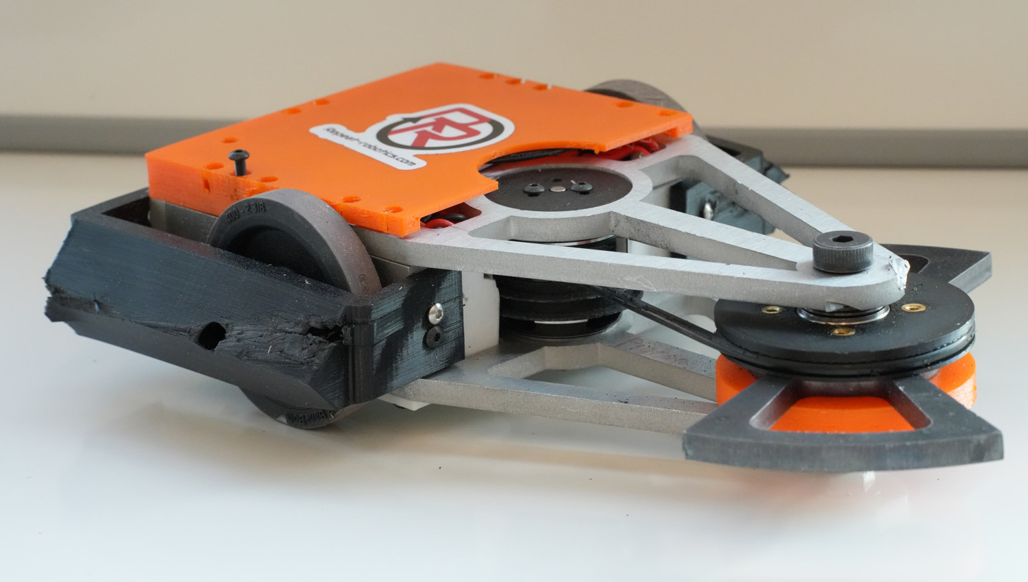 Club-built robot post-battle