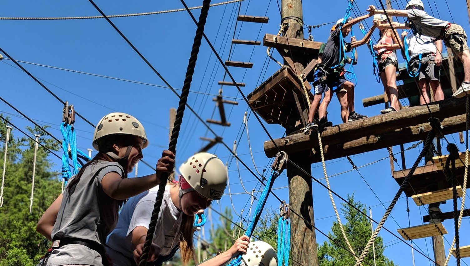 Venture Outdoor Leadership's High Ropes Course takes Niners to new heights