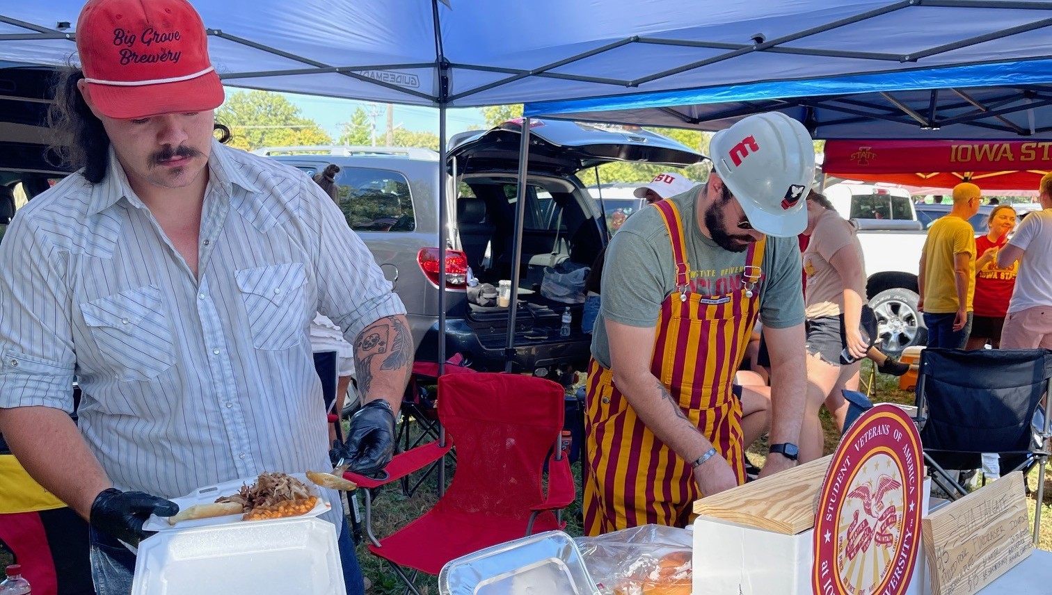 SVA Members putting on our Tailgate
