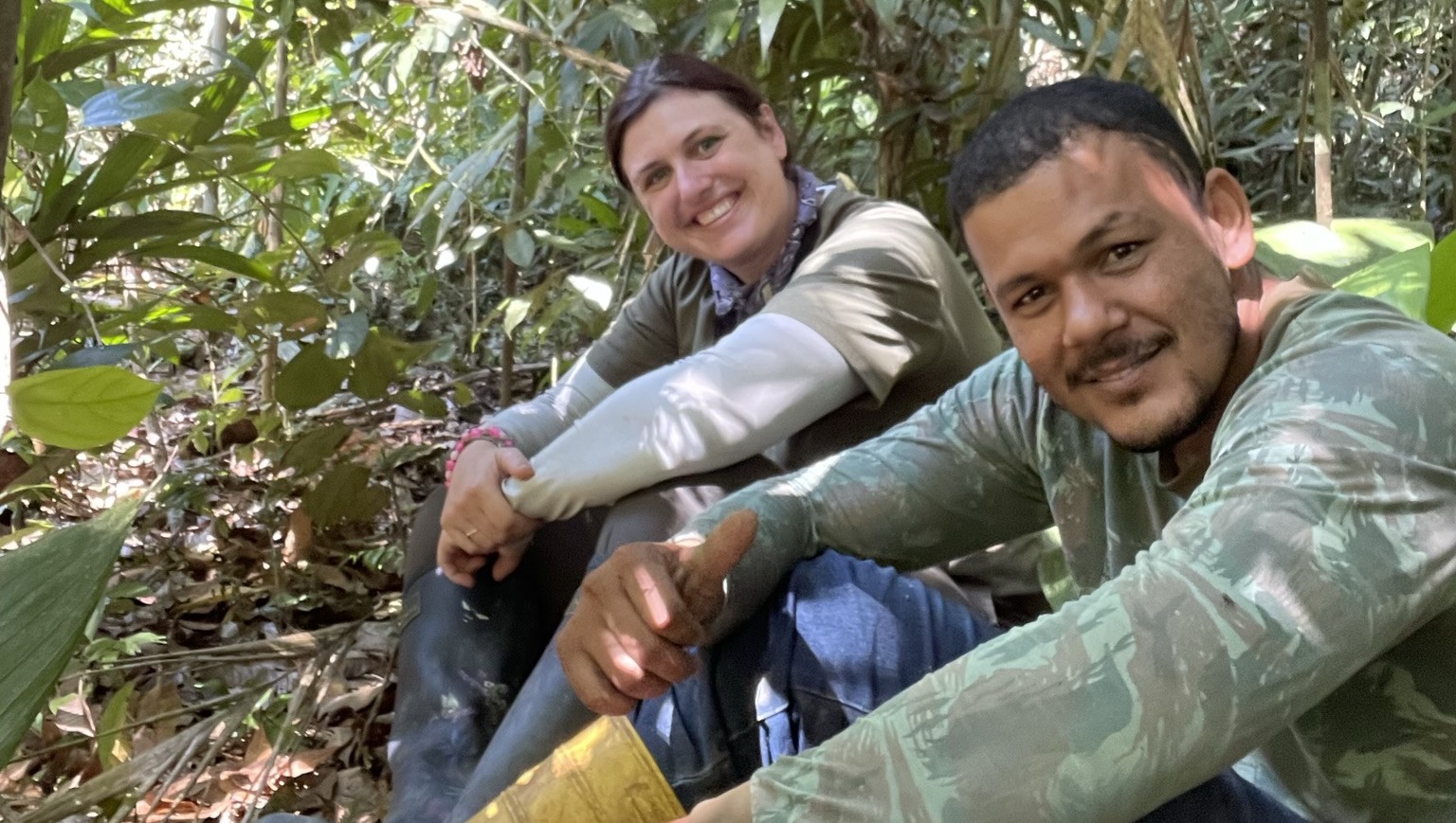 Biological Anthropology Student Brianna Abba in the forest in Bolivia