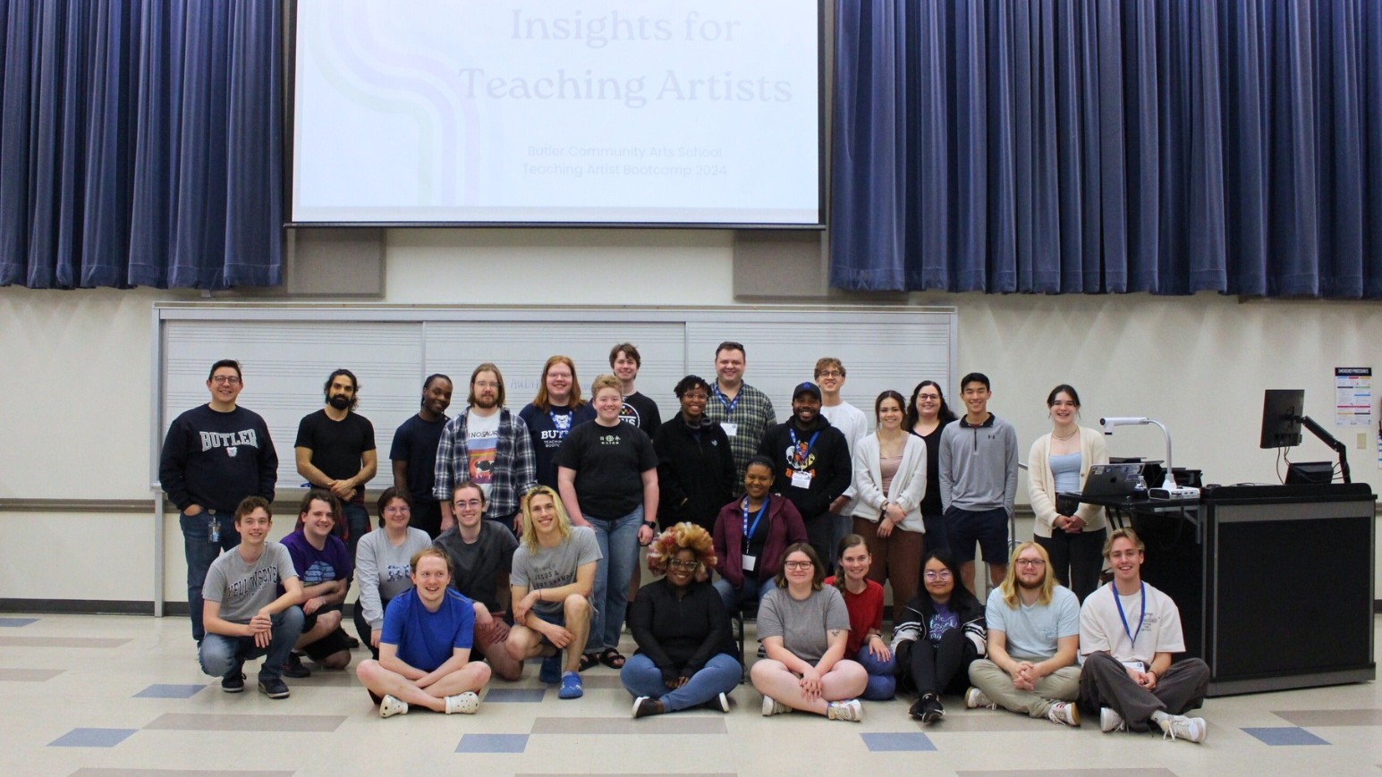 Butler Community Arts School students at Insights for Teaching Artists discussion.