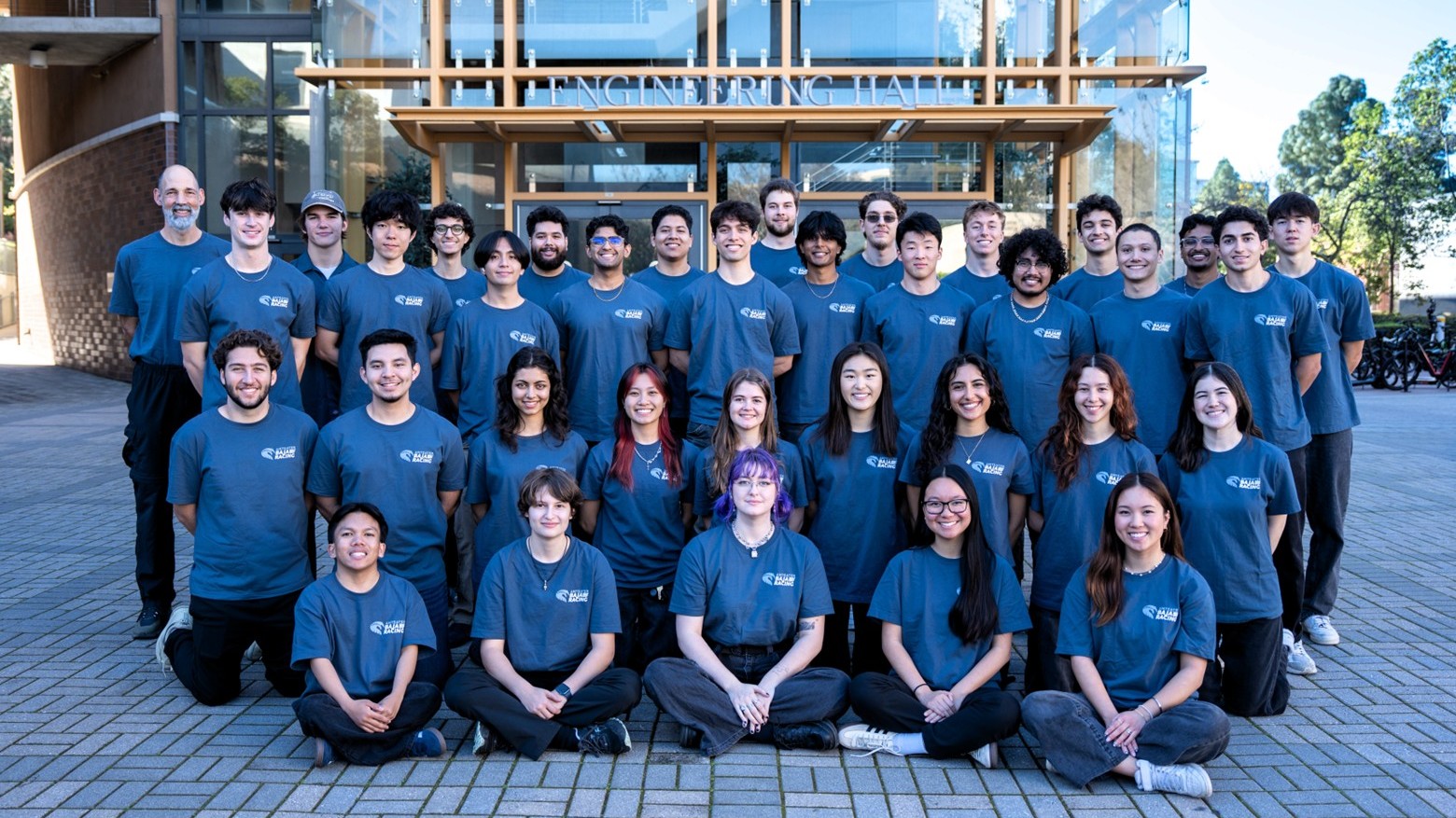 2026 Anteater Baja Racing team in front of Engineering Hall