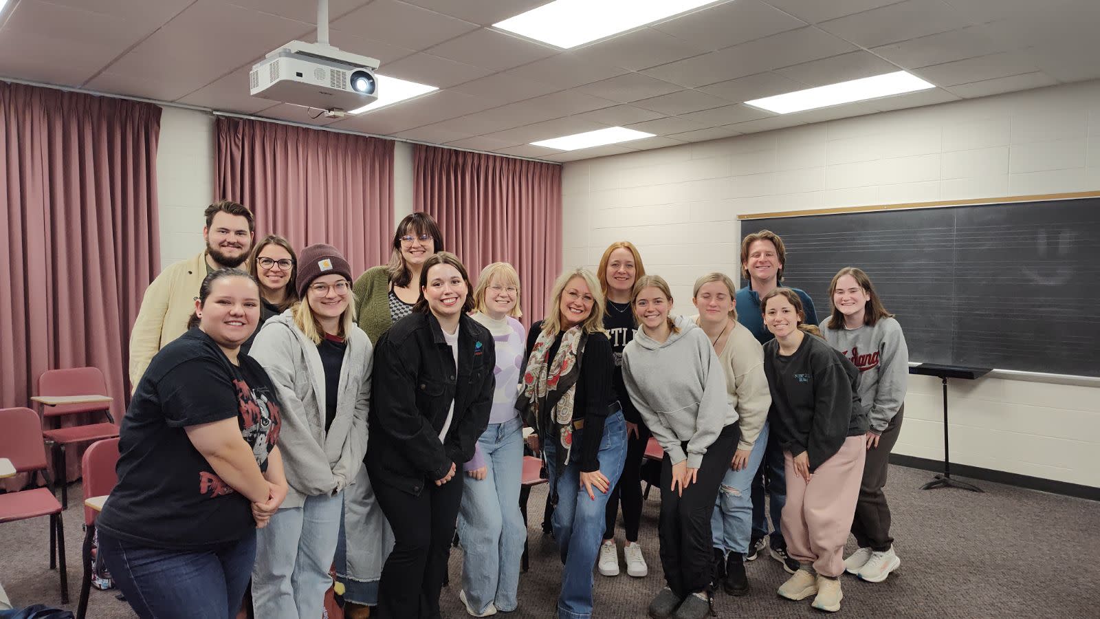 Arts Administration students with guest speaker RK Kelley