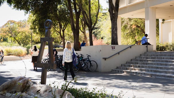 The Bent Monument, located in front of Bainer Hall, which is the symbol of Tau Beta Pi.