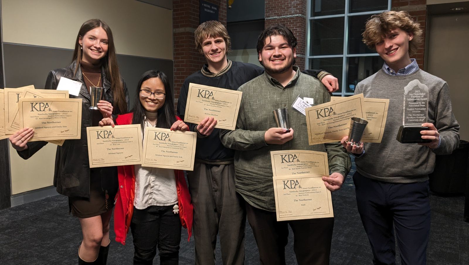 Northerner Staffers with KPA Awards