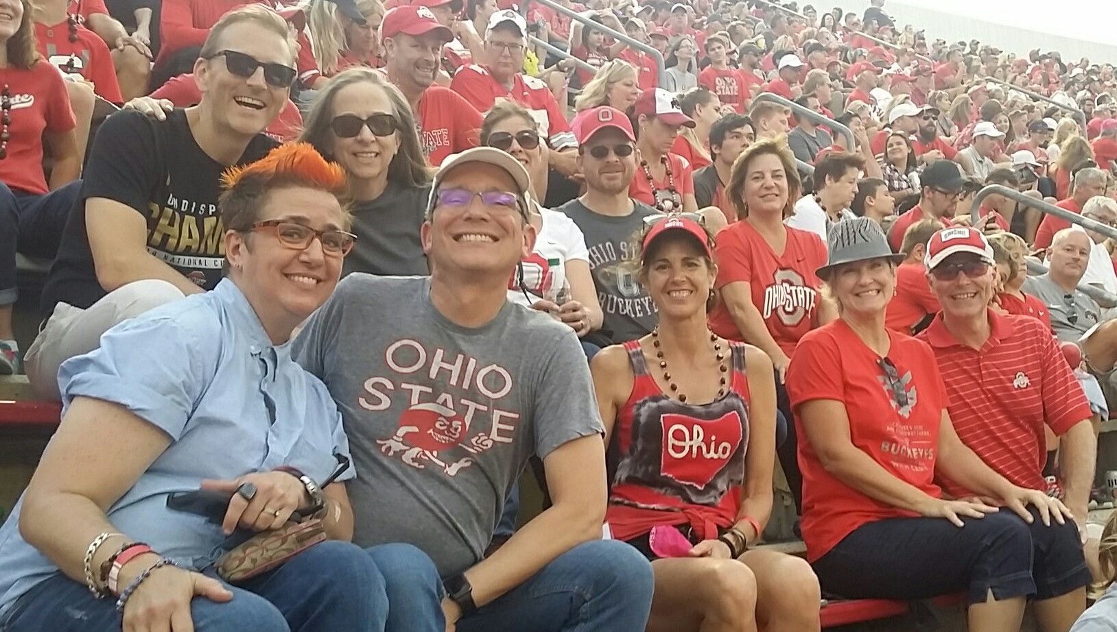 Class of 1992 photo from reunion weekend at an Ohio State football game