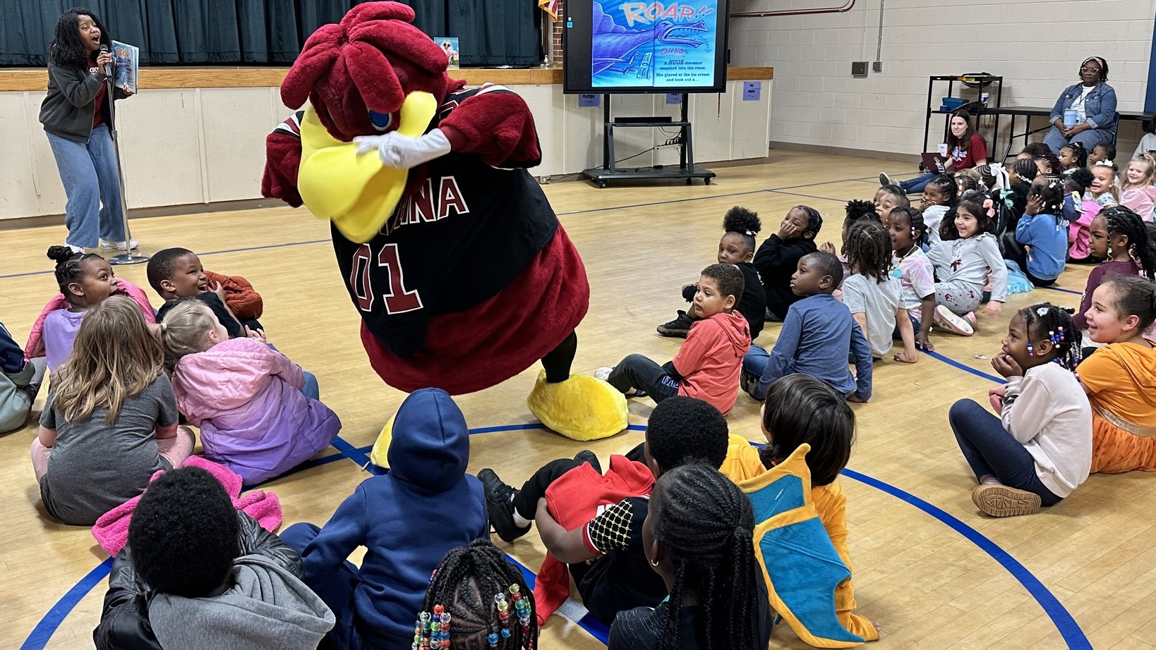 Cocky's Reading Express School Visit