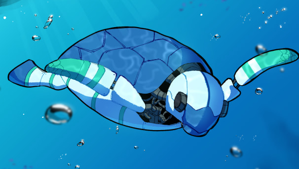 Sea-Turtle-Inspired Unmanned Underwater Vehicle (UUV)- Team HYDRA Image