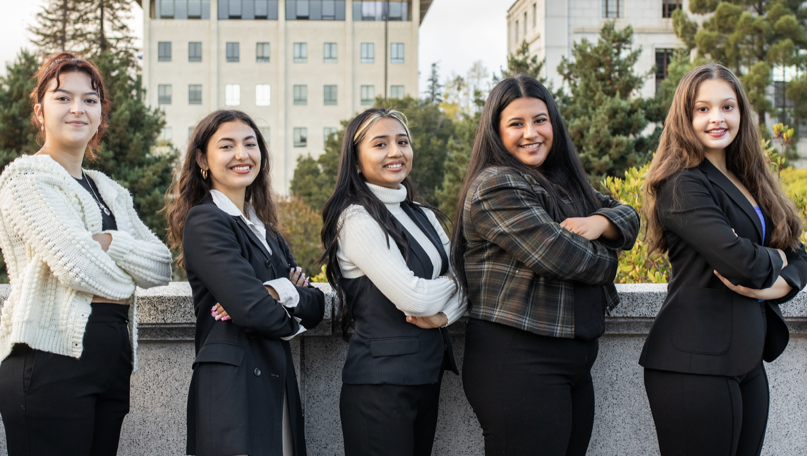 Karla, Sofia, Lorena, Natalie, and Adriana are all board members for LPLS.