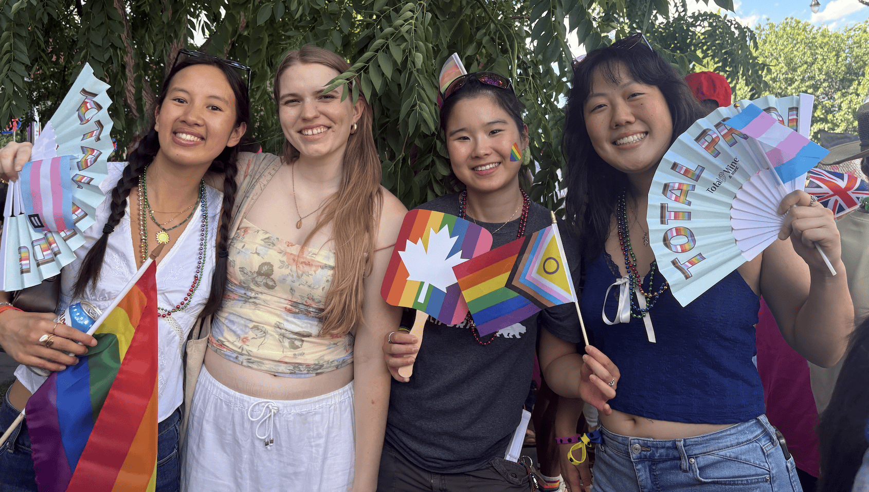 Cal in the Capital cohort members at the DC Pride Festival.