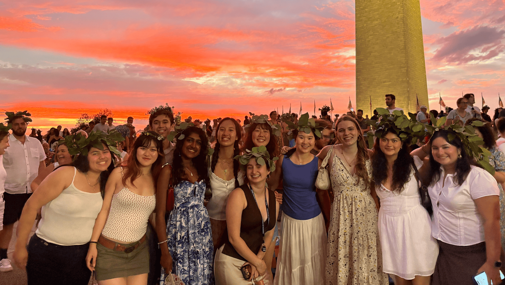 Cal in the Capital cohort members at the Swedish Midsummer Celebration at the National Mall.