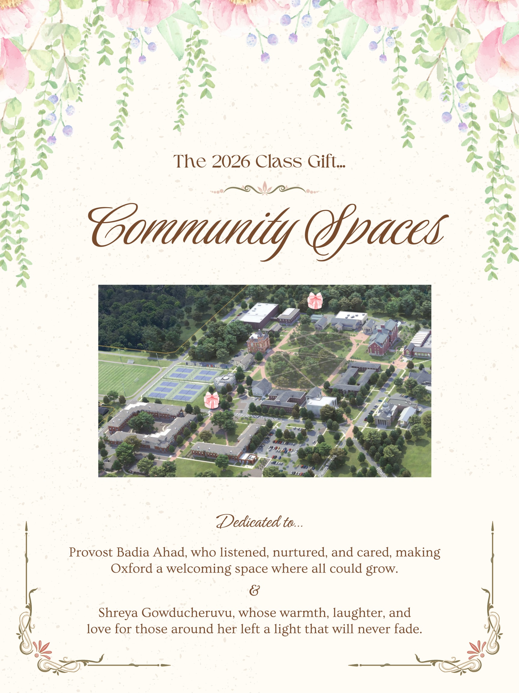 Dedicated to Provost Badia Ahad