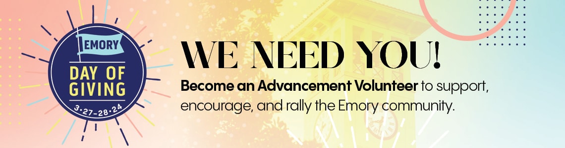 Become an Advancement volunteer!