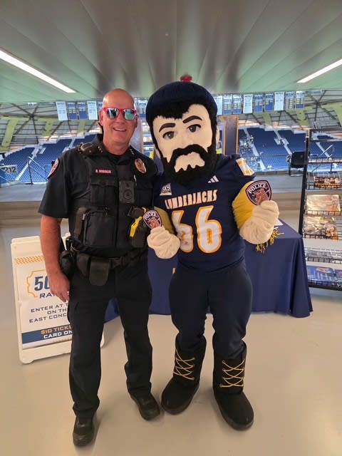 Louie says "Get your pink patch!"
