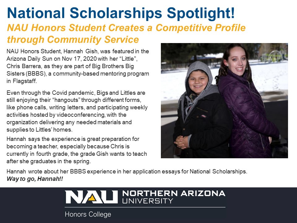 NAU Foundation, Honors Capstone Project Grants