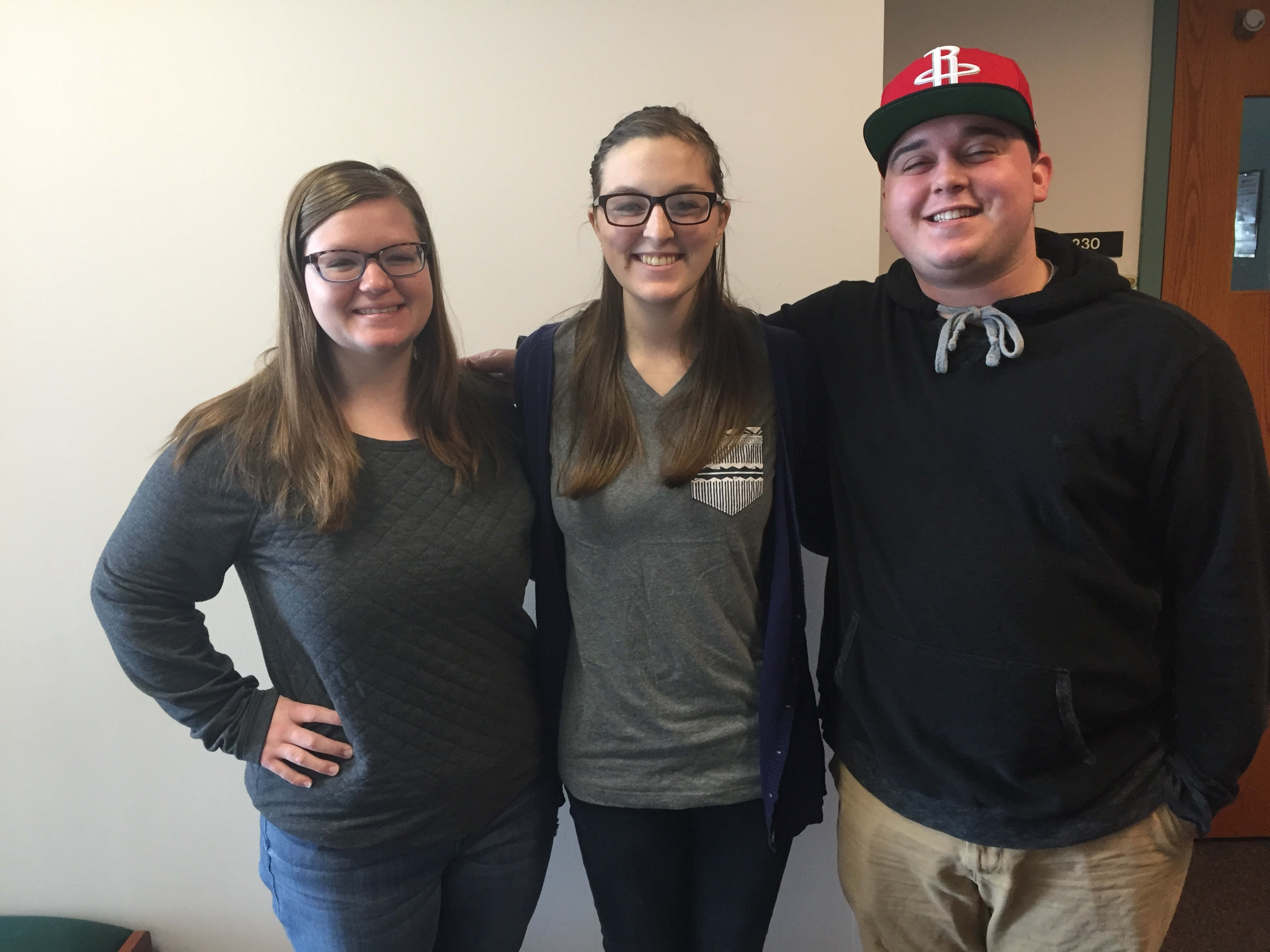 Brooke, Ashley, and Cole pose for a picture