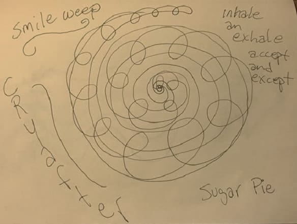 A concept art drawn on a piece of paper
