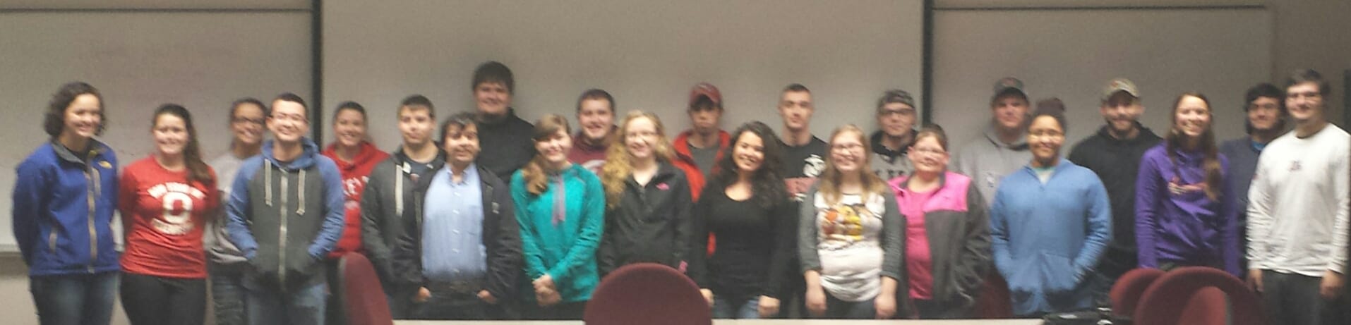 The 23 students of the English 2367.01 section