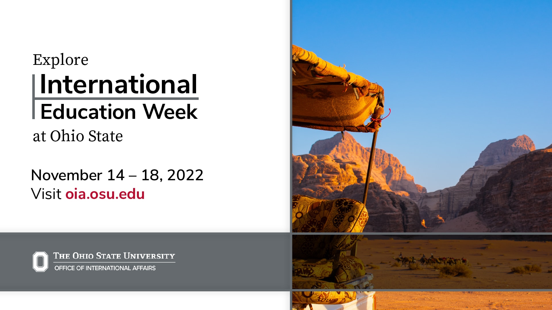 The Explore International infographic with dates