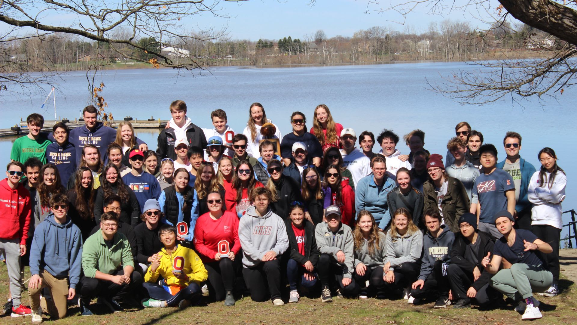 The Sailing Club on the edge of a riverbank