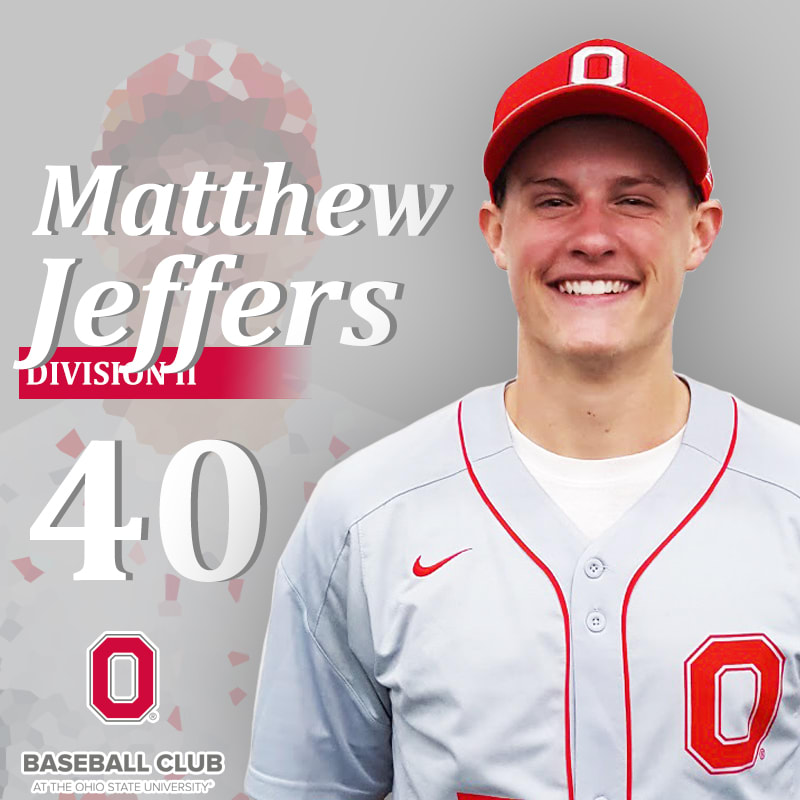 An infographic of team member Matthew Jeffers