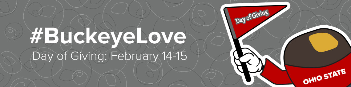 The #BuckeyeLove infographic for Day of Giving