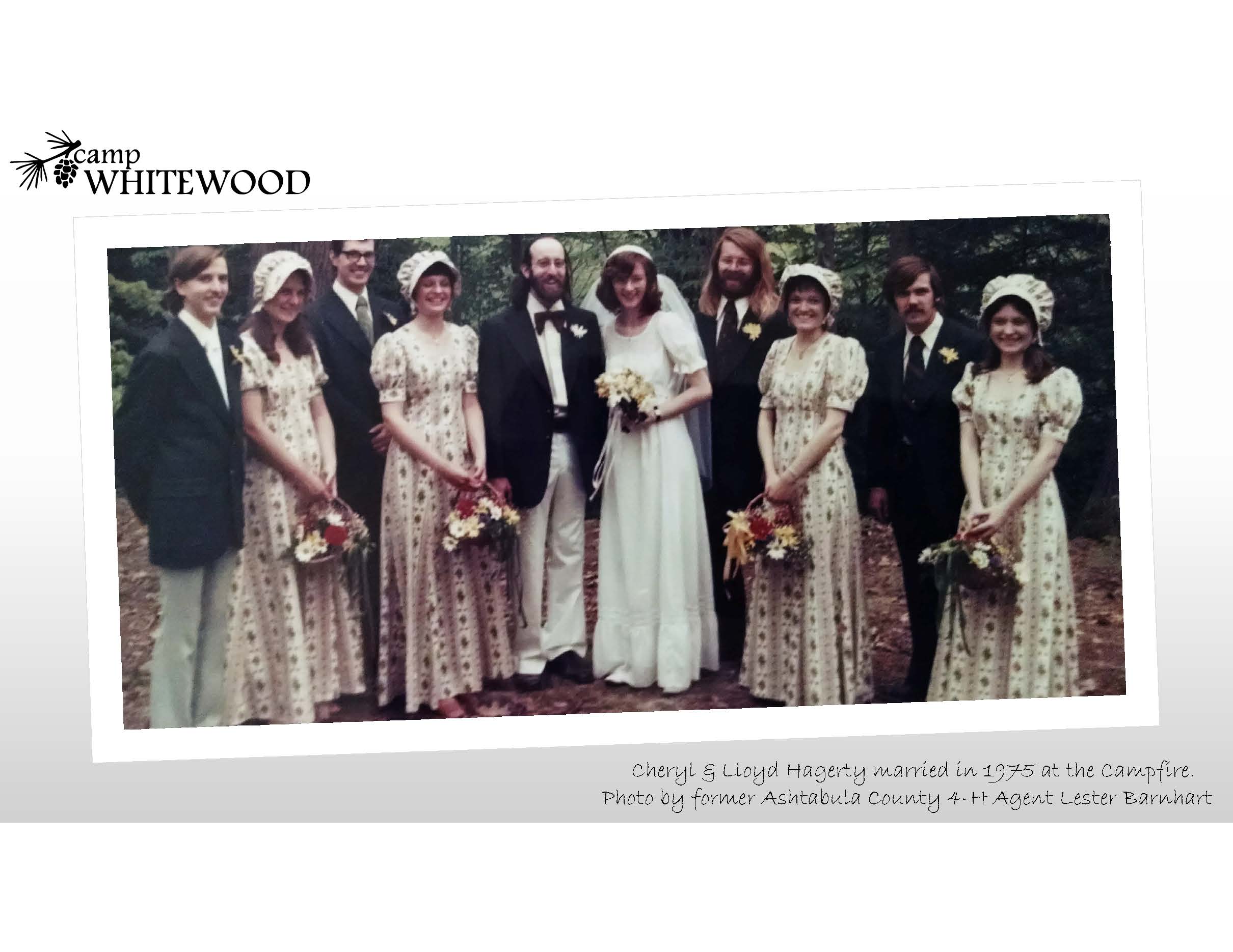 Camp Whitewood's wedding in 1975