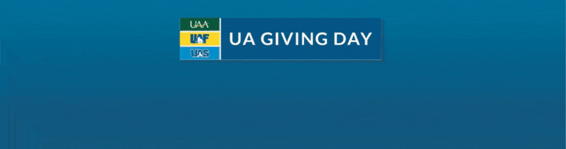 Spike, Nook, and Spirit wish you a happy UA Giving Day!