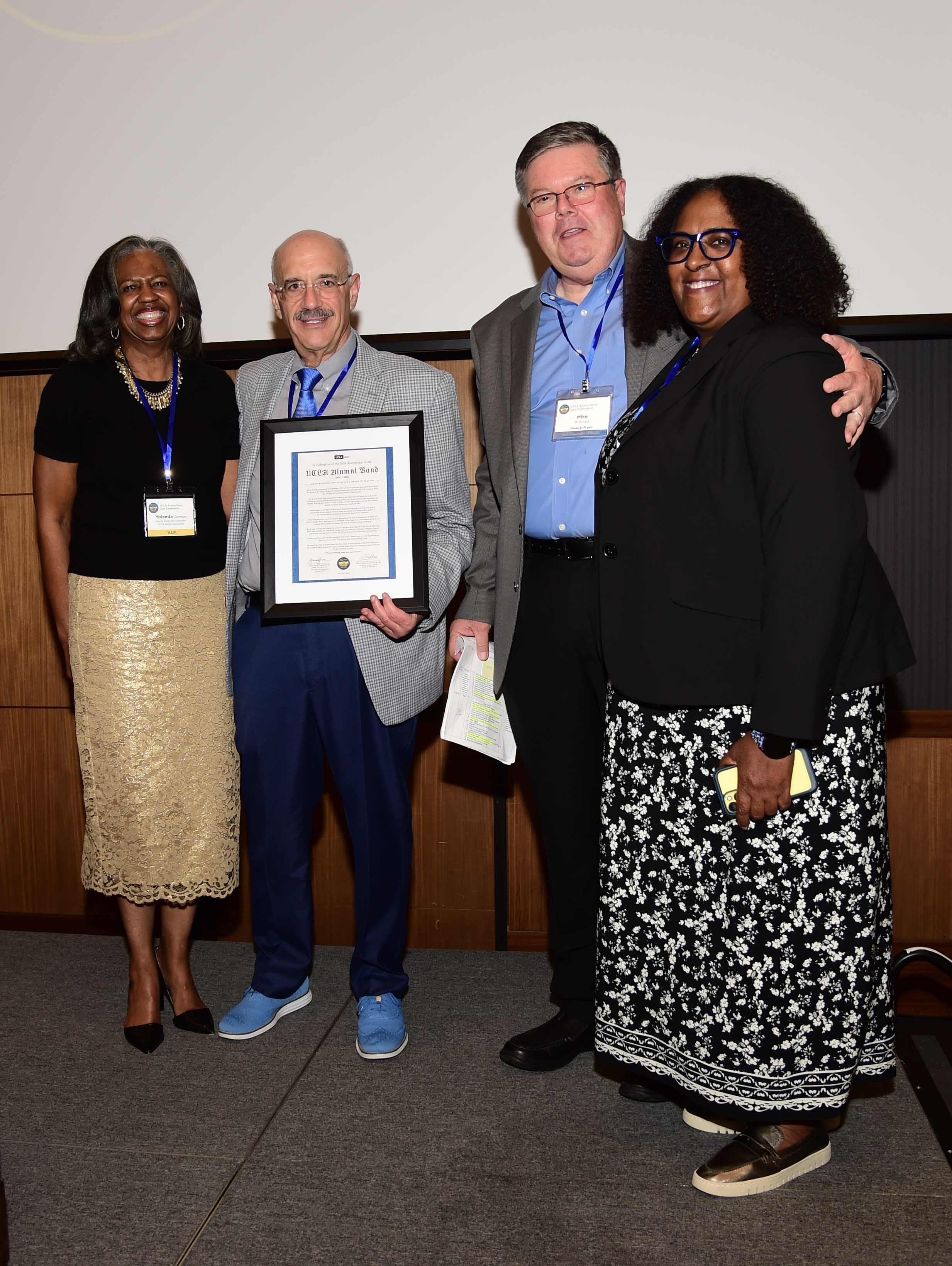 Alumni Association Certificate Presentation