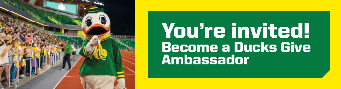 You're invited! Become a Ducks Give Ambassador