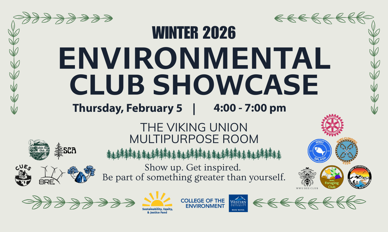 Flyer for environmental club showcase
