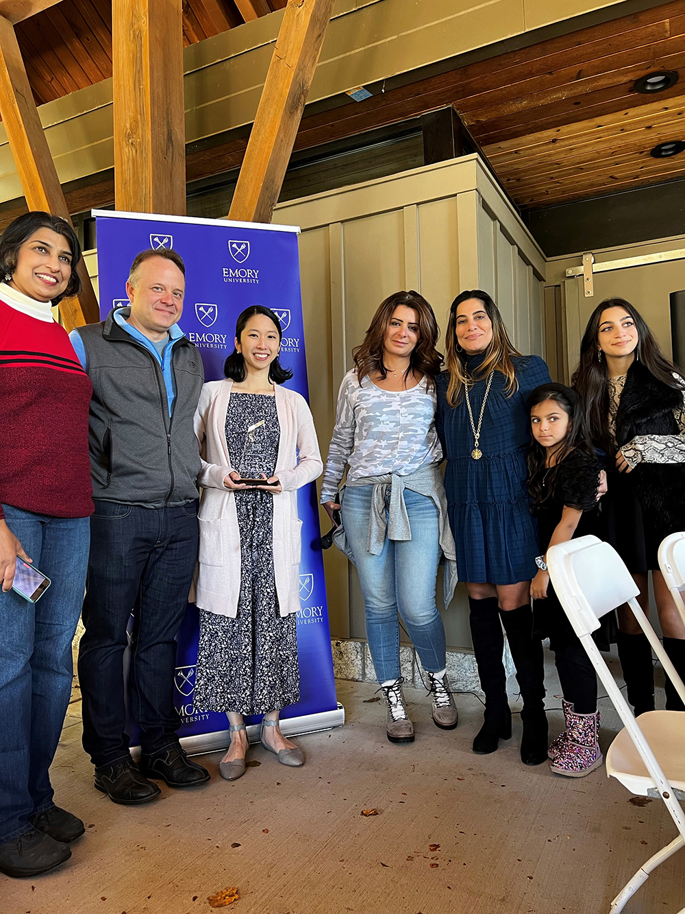 Group shot of Tia's award ceremony